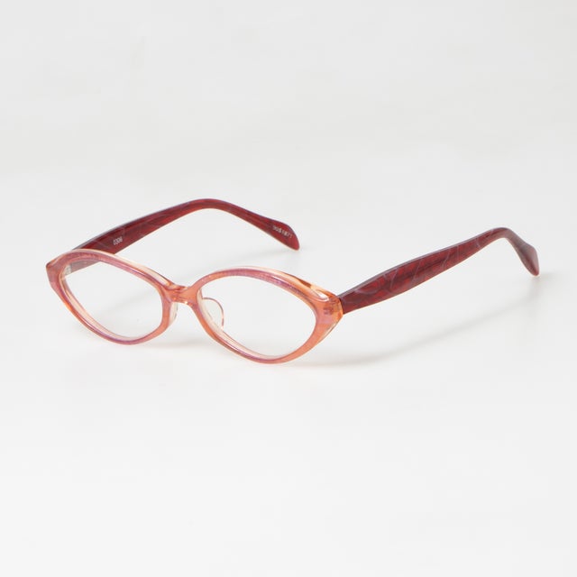 
                    メガネ 眼鏡 アイウェア レディース メンズ （ピンク/レッド）