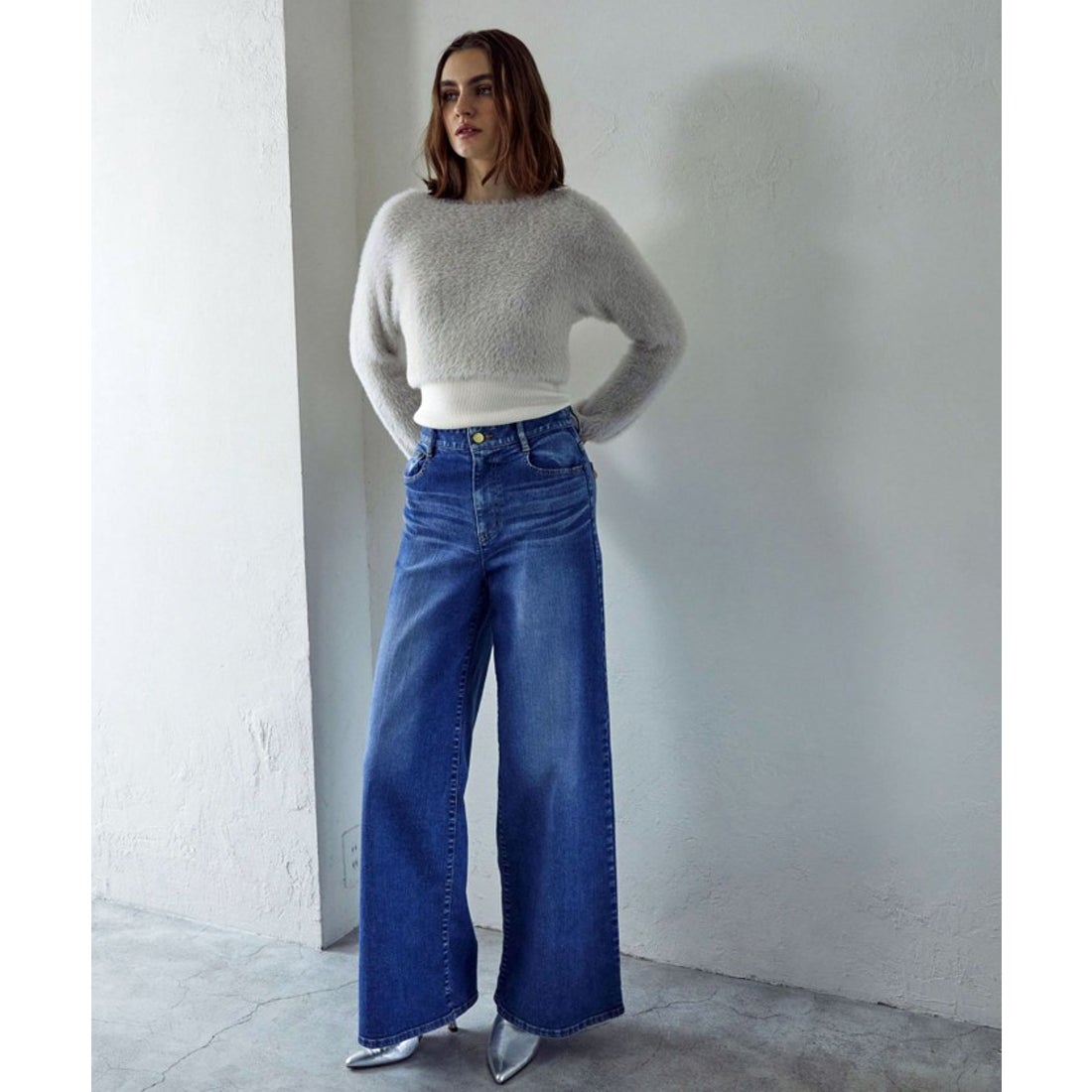 エポカ EPOCA 【TWENTY FOUR DENIM】バギーデニムパンツ （ブルー