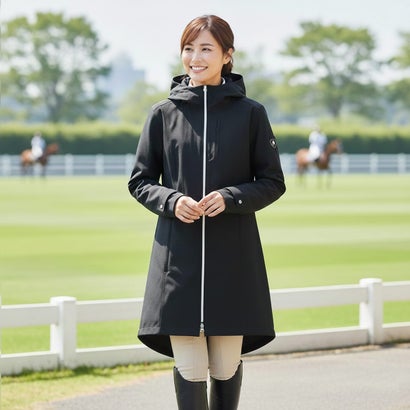 エクリベルタ EQULIBERTA ロングテールコート レディース （ボルドー）｜詳細画像