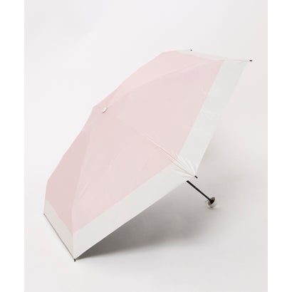kowaza ボーダー 折りたたみ傘 晴雨兼用日傘 UV/遮光/遮熱 （ペールピンク）｜詳細画像