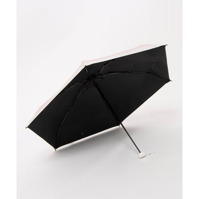 kowaza ボーダー 折りたたみ傘 晴雨兼用日傘 UV/遮光/遮熱 （ペールピンク）｜詳細画像