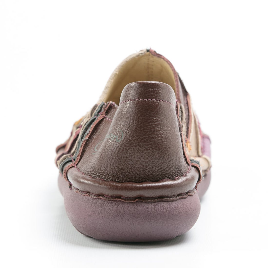 エスタシオン 靴  スリッポン パッチワーク マルチカラー 履きやすい 5層ソール 牛革 本革 手作り レザーシューズ