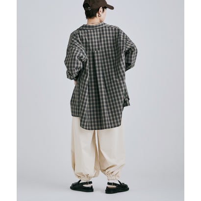 バルーンシルエットワイドパンツ （アイボリー）｜詳細画像