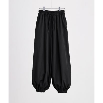 バルーンシルエットワイドパンツ （ブラック）｜詳細画像