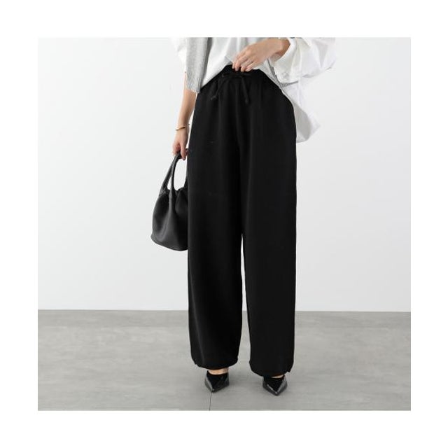 ニットパンツ EU-KN6313 コットン （99/BLACK/ブラック）