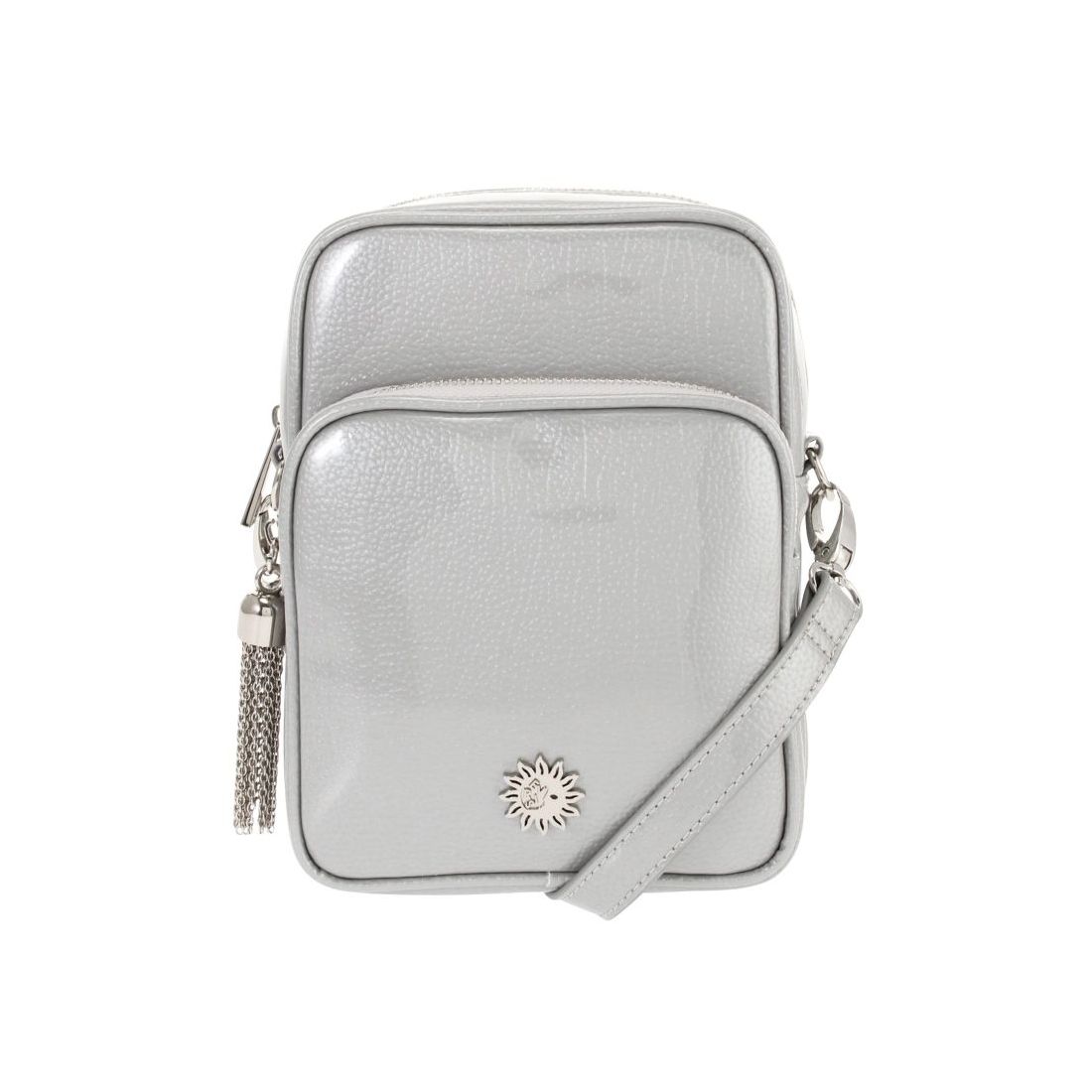 EVRIS エナメルタッセルショルダーBAG（シルバー） -靴＆ファッション 