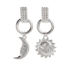 CIRCLE MOTIF SUNNYピアス （シルバー）