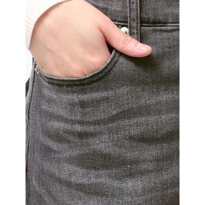 バックリボンフレアデニムパンツ （ブラック）｜詳細画像