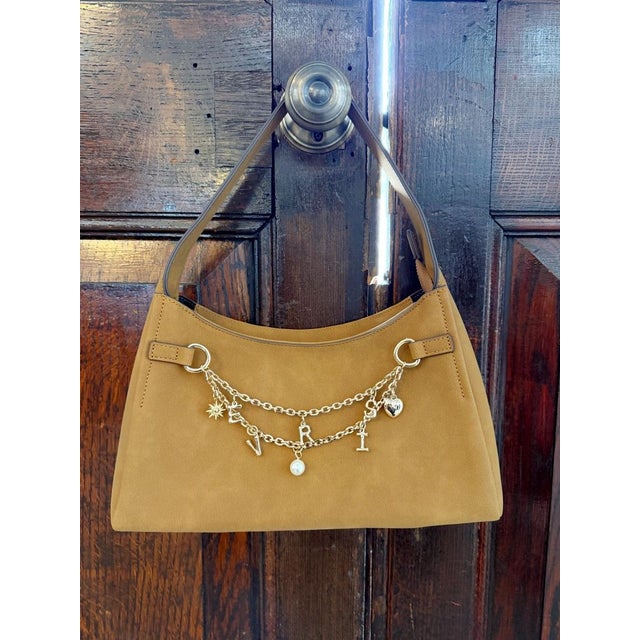 モチーフチェーンハンドBAG （ブラウン）