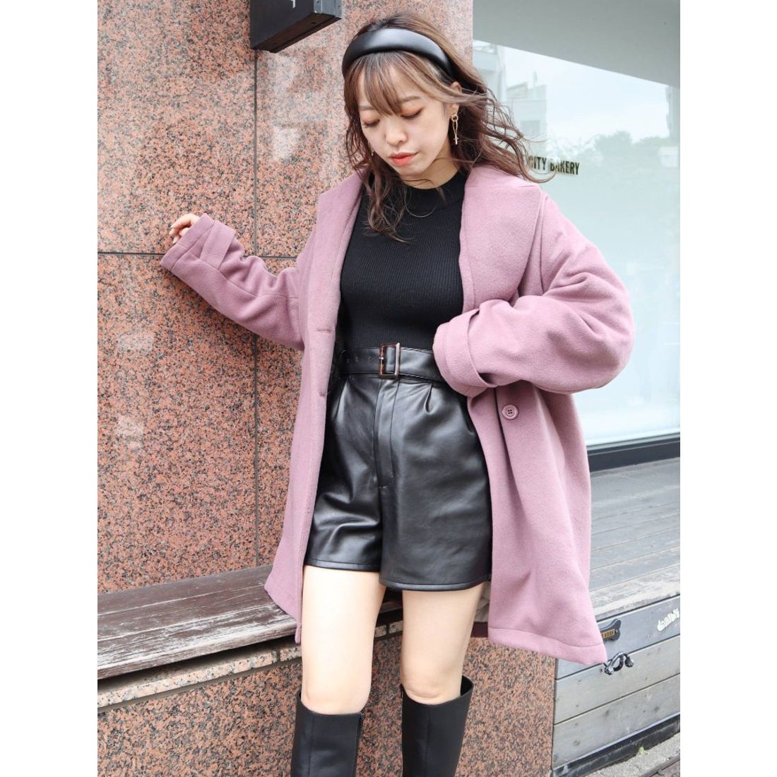 EVRIS ドルマンルーズコート（ブラック） -ファッション通販 FASHION 