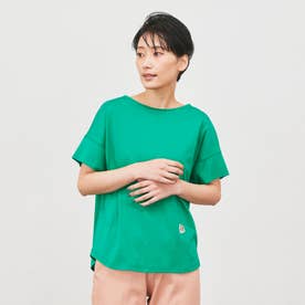 【ウォッシャブル】タイガーパッチTシャツ （ライトグリーン）