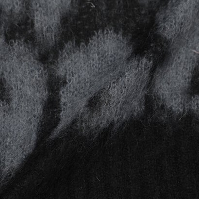 エヴェックス バイ クリツィア EVEX by KRIZIA へアリーレオパードジャカードプルオーバーニット （ブラック）｜詳細画像