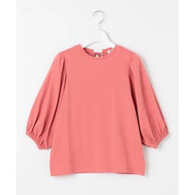 【UVケア】バックリボンボリュームスリーブ Tシャツ （ピンク系）