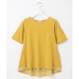 【UVケア】バックペプラムチュニック Tシャツ （黄緑系）