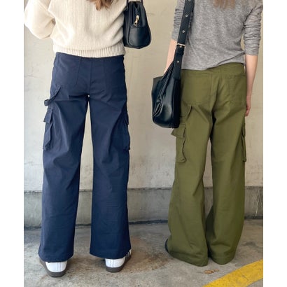 ワイドカーゴパンツ （カーキ）｜詳細画像