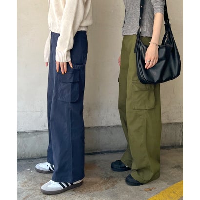 ワイドカーゴパンツ （カーキ）｜詳細画像