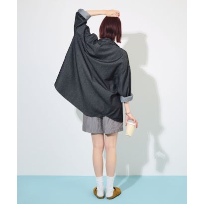 ストライプショートパンツ （ネイビー）｜詳細画像
