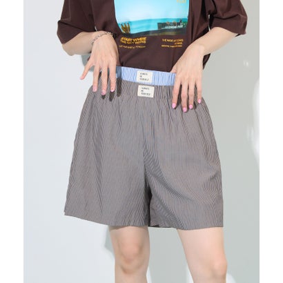 ストライプショートパンツ （ブルー）｜詳細画像