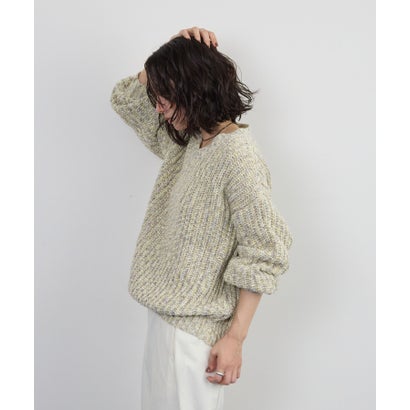 Vネックニット （ミント）｜詳細画像
