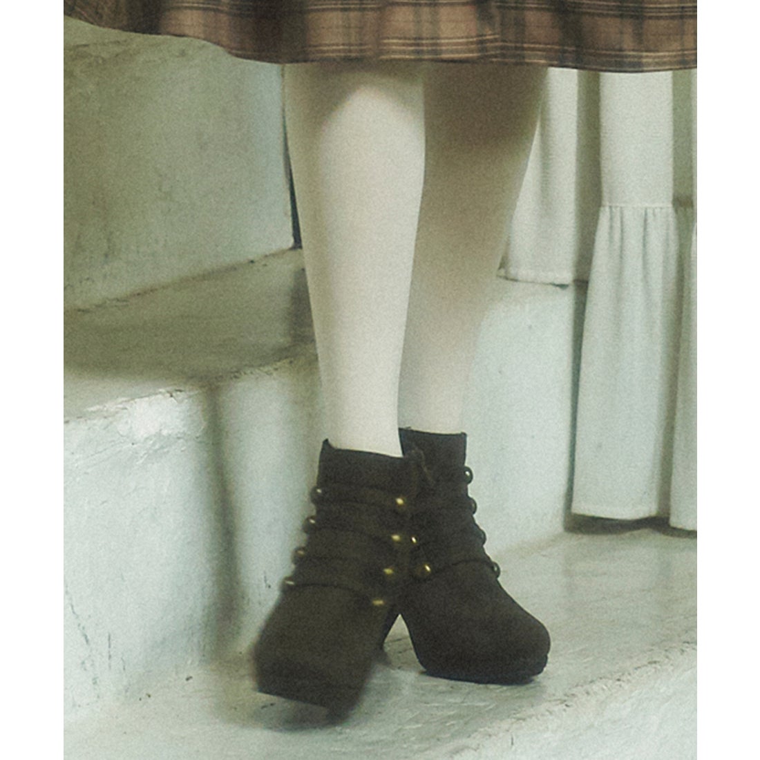 F i.n.t 【F&A】 ナポレオンショートブーツ （KHAKI） -ファッション 