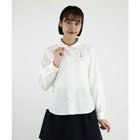エッフェル塔ロゴ刺繍ダブルカラーシャツ【洗える】 （OFF WHITE）