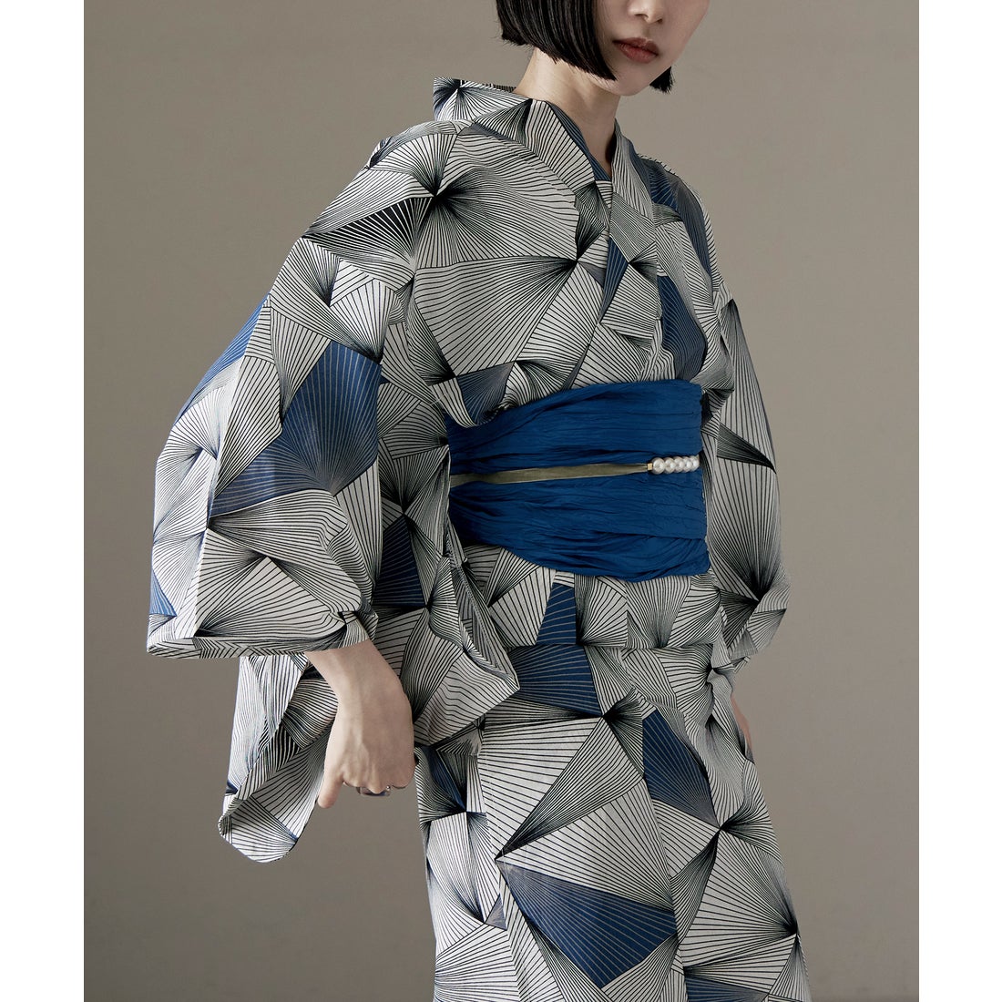 ファッションレター Fashion Letter 綿仕立て上がり浴衣 2点セット （E