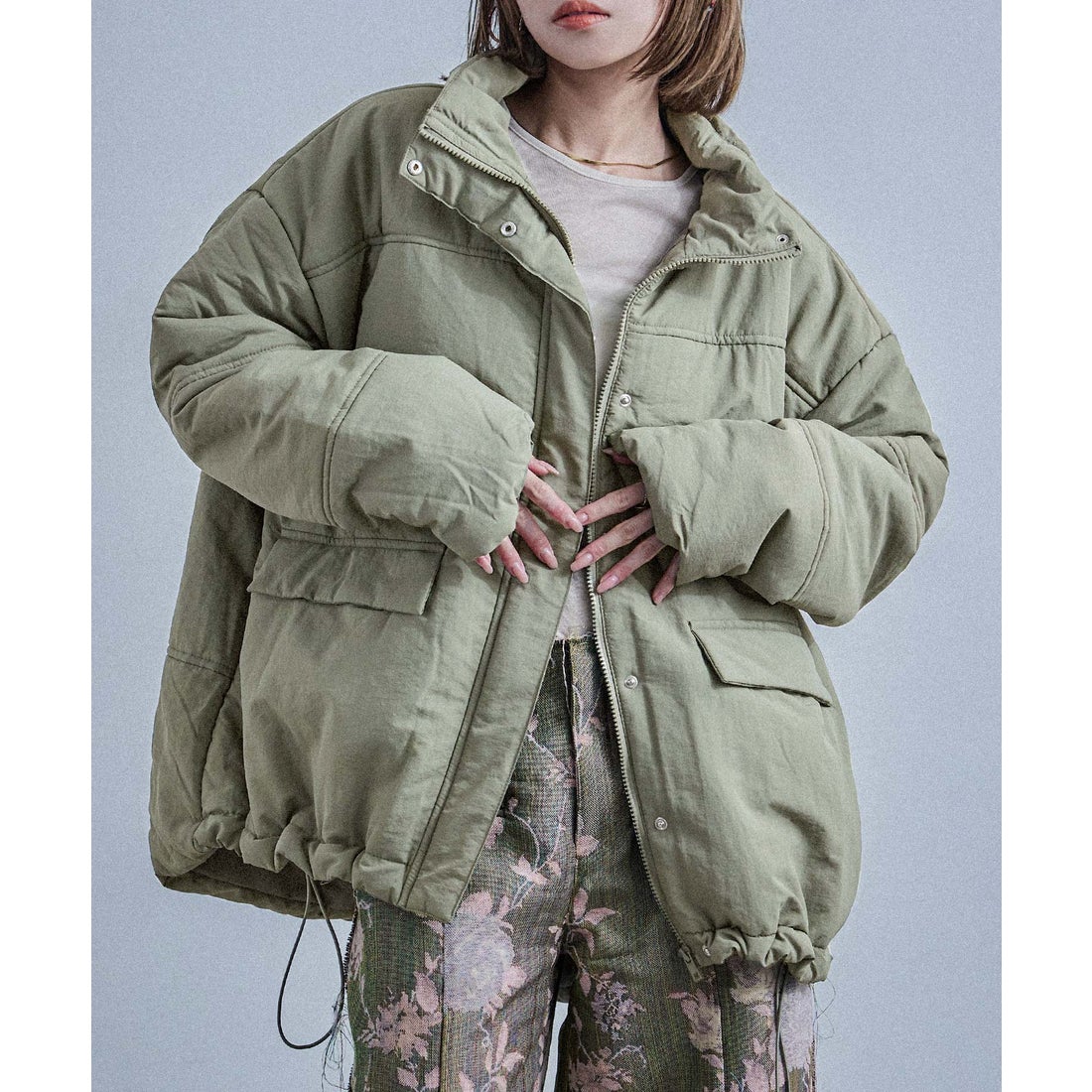 ファッションレター Fashion Letter スタンドカラー 中綿オーバー 