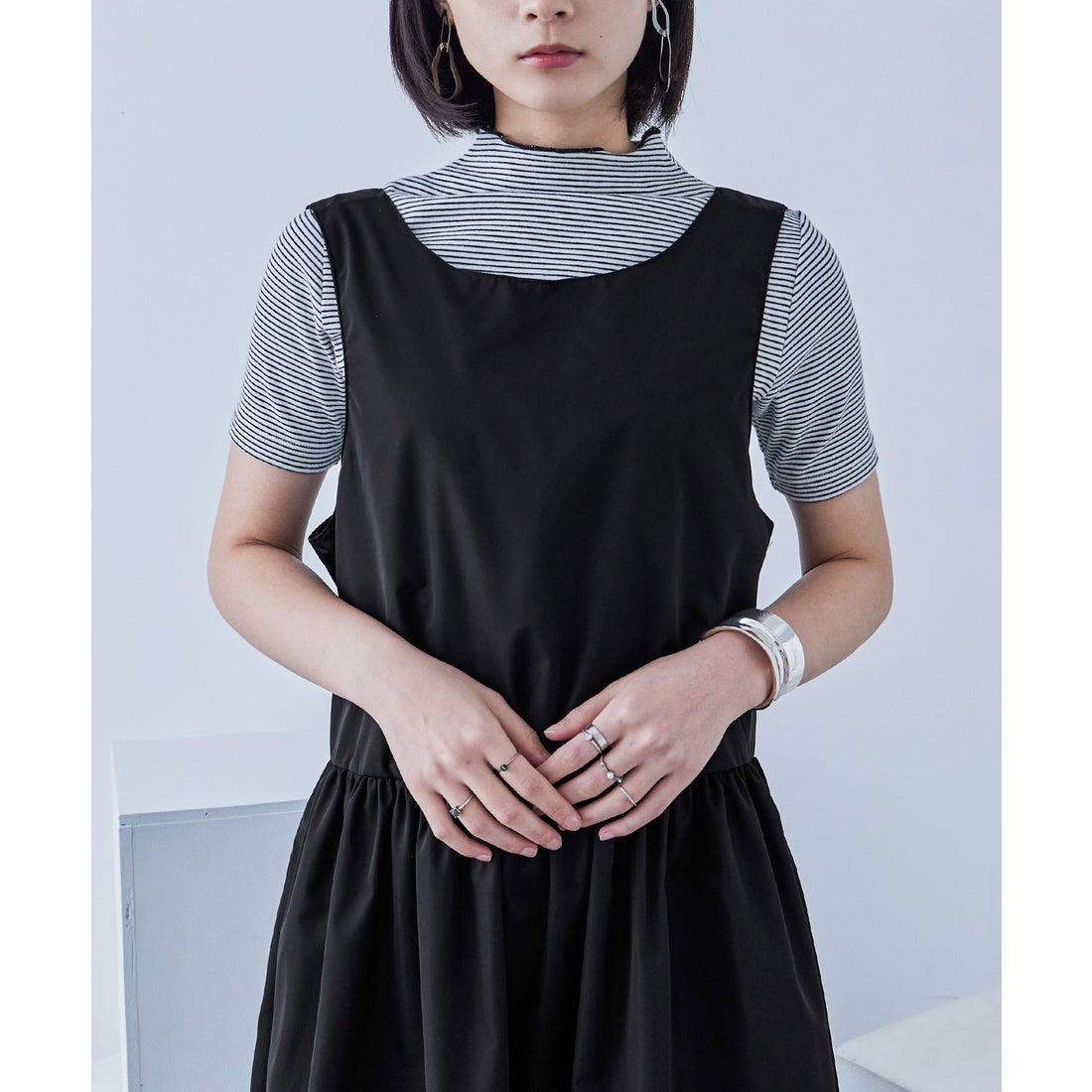 ファッションレター Fashion Letter ソフトタフタ ジャンパースカート