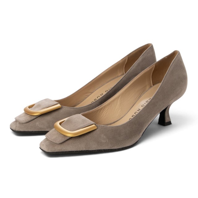バックルモチーフ パンプス （AMALFI TOPO/ACC.ORO）
