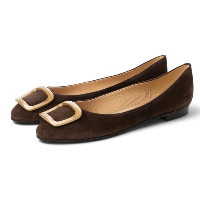 バックルモチーフパンプス （AMALFI CACAO）