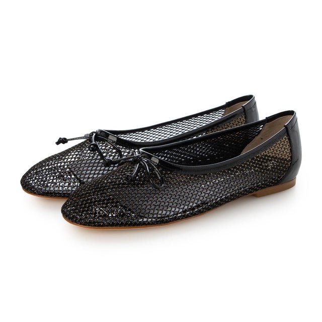 【訳あり新品】 メッシュバレエシューズ （ブラック）