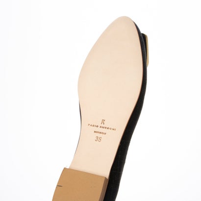 【訳あり新品】 ファビオルスコーニ FABIO RUSCONI フラットパンプス （ブラック）｜詳細画像