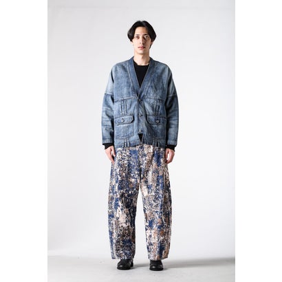 PLEATS DENIM CARDIGAN 3YR WASH （INDIGO）｜詳細画像