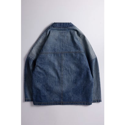 PLEATS DENIM CARDIGAN 3YR WASH （INDIGO）｜詳細画像