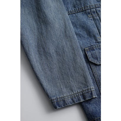 PLEATS DENIM CARDIGAN 3YR WASH （INDIGO）｜詳細画像