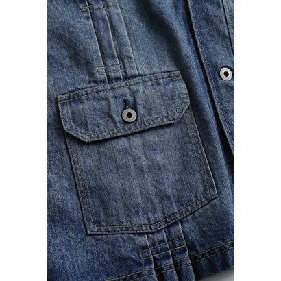 PLEATS DENIM CARDIGAN 3YR WASH （INDIGO）｜詳細画像