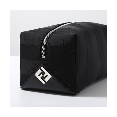 フェンディ FENDI FENDI クラッチバッグ LUI ルイ 7N0170 B110 ペカンストライプ （F0GXN/BLACK-PALLADIUM）｜詳細画像