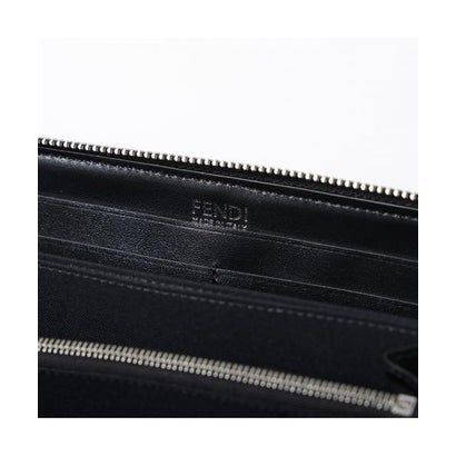 フェンディ FENDI FENDI ラウンドファスナー長財布 7M0210 B139 FFジャカード （F0XLL/BLACK+DARK-BROWN-T）｜詳細画像