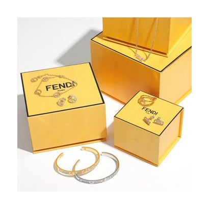 フェンディ FENDI FENDI スタッドピアス 7AK073 B08J  片耳販売 FFロゴ （F0FDY/STEEL-PALLADIUM）｜詳細画像