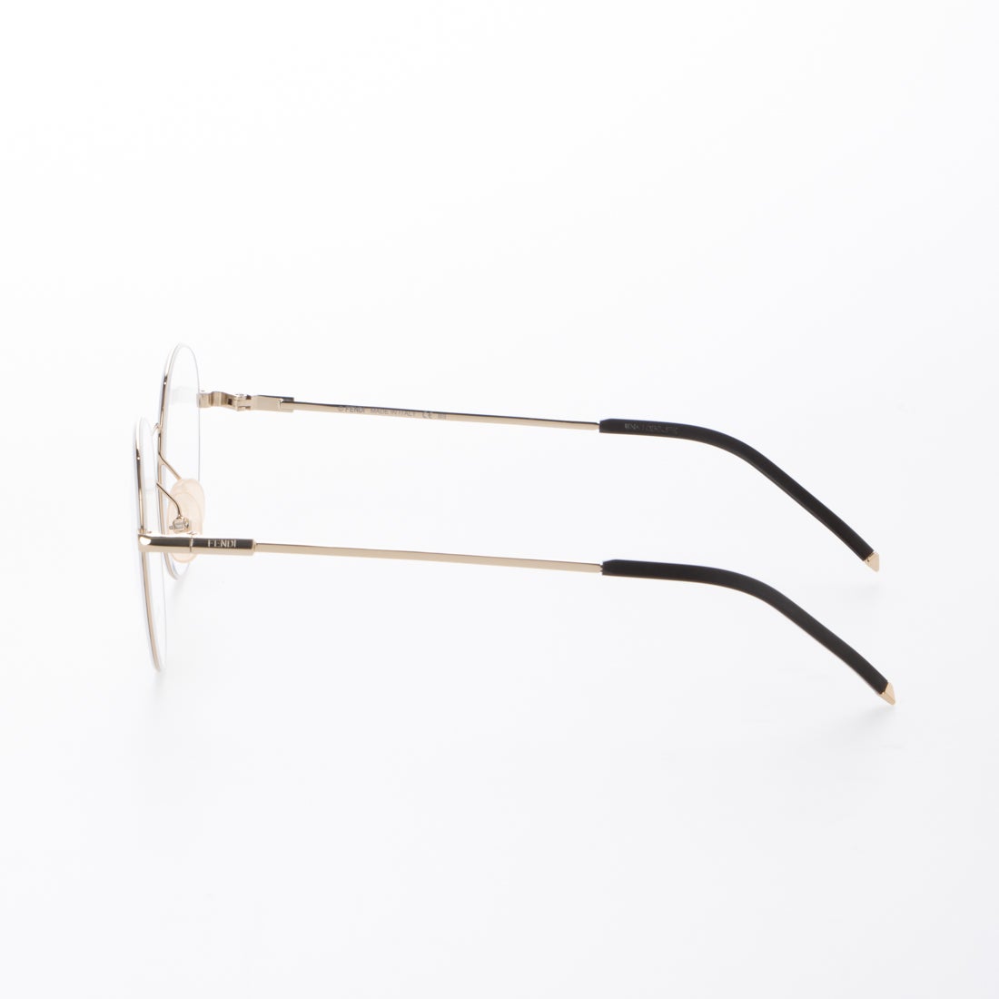 フェンディ FENDI メガネ 眼鏡 アイウェア レディース メンズ （ゴールド）