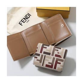真贋査定済み FENDI フェンディ ROMA AMOR クラッチバック レッド フェンディ FENDI FENDI 三つ折り財布 Roma ローマ ミディアム 8M0480