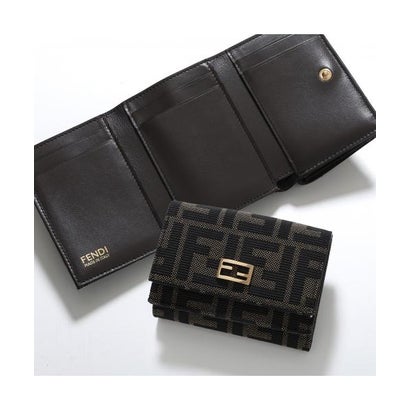 フェンディ FENDI FENDI 三つ折り財布 Mini Tube 8M0595 B1JY （F0VAT/DARK-BROWN-TOBACCO）｜詳細画像
