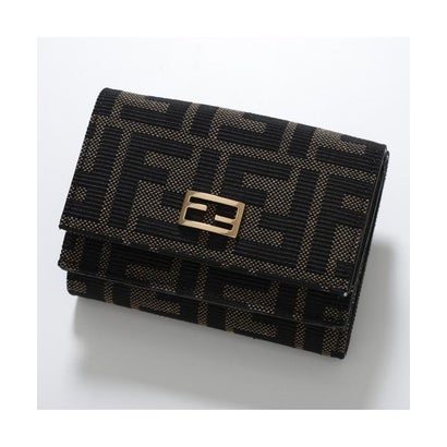 フェンディ FENDI FENDI 三つ折り財布 Mini Tube 8M0595 B1JY （F0VAT/DARK-BROWN-TOBACCO）｜詳細画像