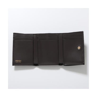 フェンディ FENDI FENDI 三つ折り財布 Mini Tube 8M0595 B1JY （F0VAT/DARK-BROWN-TOBACCO）｜詳細画像