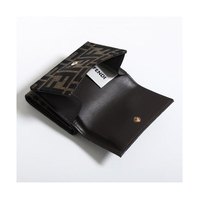 フェンディ FENDI FENDI 三つ折り財布 Mini Tube 8M0595 B1JY （F0VAT/DARK-BROWN-TOBACCO）｜詳細画像