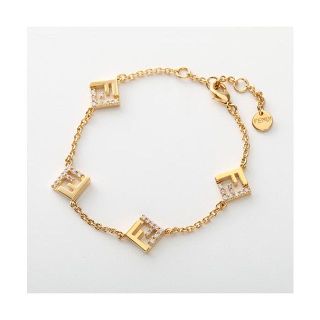 ブレスレット Forever Fendi Bracelet 8AL492 ATEP （F089U/SOFT-GOLD+CRYSTAL）