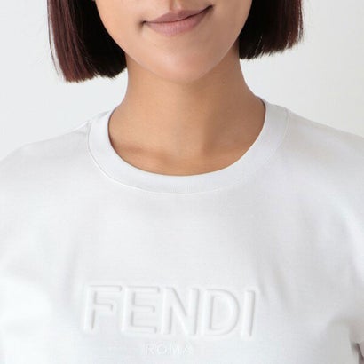 フェンディ FENDI Tシャツ トップス ロゴ ホワイト レディース FENDI FS7254 AHLS F0ZNM （ホワイト）｜詳細画像