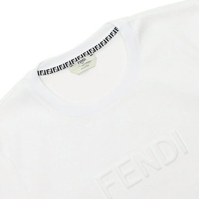 フェンディ FENDI Tシャツ トップス ロゴ ホワイト レディース FENDI FS7254 AHLS F0ZNM （ホワイト）｜詳細画像