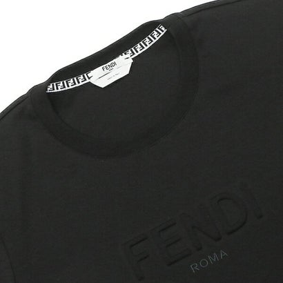 フェンディ FENDI Tシャツ トップス ロゴ ブラック レディース FENDI FS7254 AHLS F0GME （ブラック）｜詳細画像
