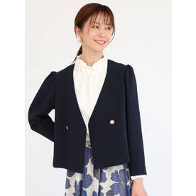 フェンネル FENNEL ノーカラーショートジャケット （ネイビー